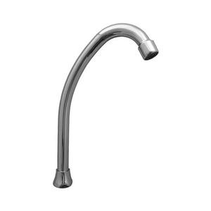 Bec de lavabo universel de 15 cm de hauteur, design en arc, pour accessoires de robinetterie de salle de bain - Product Image 1