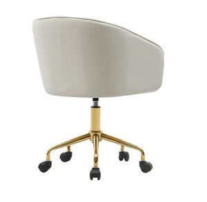 Project Furniture Matching Commercial Best Selling <span class=keywords><strong>Silla</strong></span> de <span class=keywords><strong>escritorio</strong></span> suave de terciopelo dorado negro - Product Image 3
