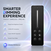 Télécommande tactile LED RF 2.4G avec variateur d'intensité, portée 30M, pour bande LED, éclairage de plafond et armoire, kit système d'éclairage intelligent pour la maison, OEM