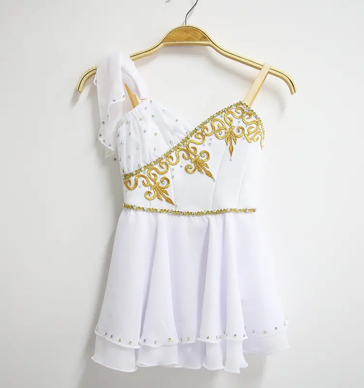 R0010 High Quality Custom Adult Kids Stage Costume White And Gold Talisman