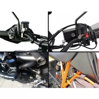 Lubrificateur de chaîne de moto haute précision ZHICHENG, kit de montage en aluminium CNC avec réservoir d'huile, multi-usages pour rénovation/amélioration