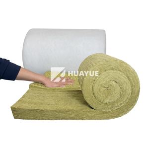 HUAYUE Rouleau <span class=keywords><strong>isolant</strong></span> en laine de roche industrielle de 50mm ignifugé de 25mm d'épaisseur en grillage de basalte PE en laine minérale pour entrepôts - Product Image 4