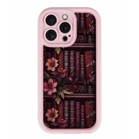 Coque de téléphone portable antichoc en TPU avec motif floral et design d'objectif en forme d'échelle pour iPhone XR XS 11 12 13 14 15 16 17 18 Pro Max