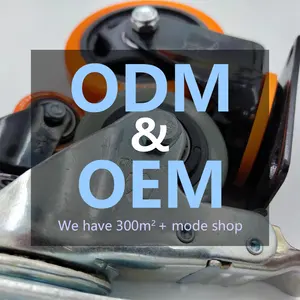 Roda resistente para manuseio de material de 38-125mm, roda giratória com/sem fabricante da roda de freio para carrinho e industrial - Product Image 3