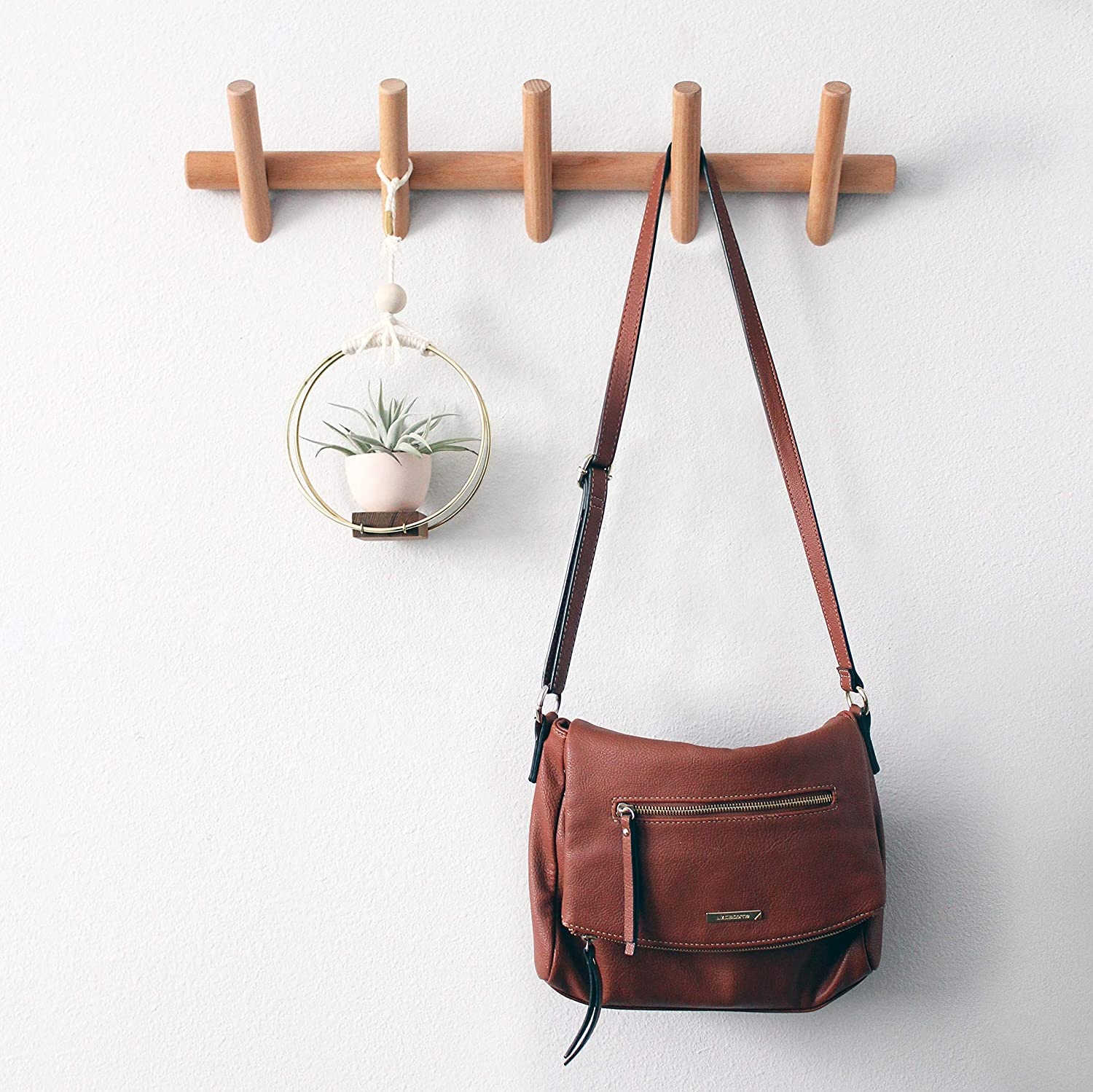 wood coat rack