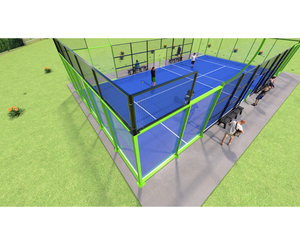 Pista de Pádel Phuoc Thinh con Pilar de Vidrio Sin Costuras, Pista de Pádel sin Marco con Vista Desimpedida, <span class=keywords><strong>Villa</strong></span> VIP, Venta al por Mayor Global - Product Image 1