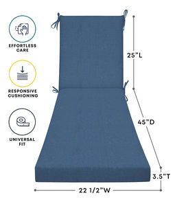 بيع بالجملة 80 سميكة الجلد صديقة للماء الظلام الأزرق حديقة تشيس صالة الوسادين ل poolside x - Product Image 3
