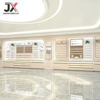 Meuble de présentation optique rectangulaire moderne à LED sur mesure pour magasin de lunettes et de lunettes de soleil