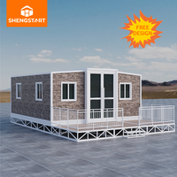 Maison conteneur moderne de luxe, préfabriquée, extensible, étanche, résistante aux tremblements de terre, portable, modulaire, mobile, extérieure, 20 pieds, 40 pieds