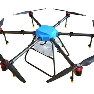 Venta caliente 6 ejes 10L/16L protección de plantas UAV fibra de carbono agrícola Drone marco rociador máquina