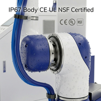 Robot de palettisation collaboratif en alliage d'aluminium et d'acier, charge utile de 17 kg, portée de 2047 mm, IP67, palettiseur de cartons, 9-13 pièces/min pour entrepôt