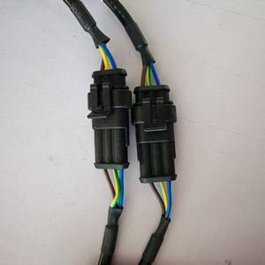 2-draads 2-polige waterdichte auto-stekker HID-stekker mannelijke-vrouwelijke connector PBT-isolatie IP66 voor computer/motorfiets met draad - Product Image 2
