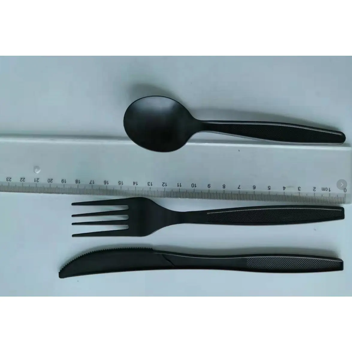 Eco-friendly compostable or degradable cutlery PLA forks spoons knives sporks