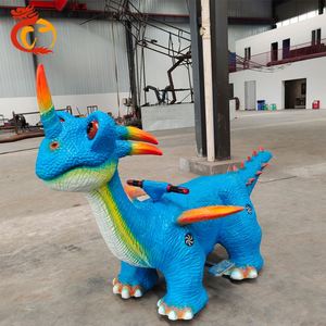 Manèges électriques de dinosaures mécaniques pour enfants, style dessin animé, pour parcs d'attractions - Product Image 5