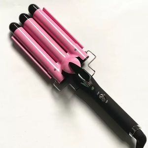 Rizador de Pelo Profesional de 22/25 mm, Cerámico, con Tres Tubos, <span class=keywords><strong>Triple</strong></span> Rizador, <span class=keywords><strong>Ondulador</strong></span>, Rizador Eléctrico para Ondas de Agua - Product Image 3