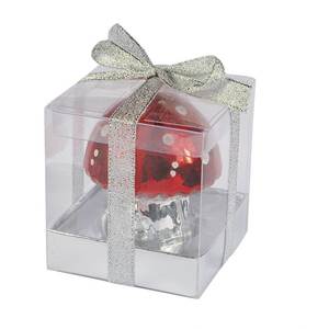 Decorazioni Natalizie a Forma di Fungo Rosso Lucido - Product Image 2