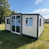 FLKT Cabine Capsule Spatiale Moderne de Luxe 20 pieds – Maison Conteneur Extensible Préfabriquée Pliante Mobile – Mini-Villa Habitable