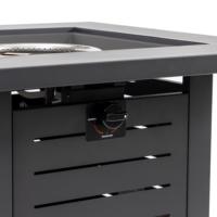 Table de foyer au gaz propane en métal Peaktop AJ1172 pour l'intérieur et l'extérieur, en acier Corten avec surface galvanisée, 40000 BTU, écologique