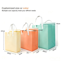 Sac isotherme jetable chaud/froid avec couche en aluminium, sac de transport thermique imperméable en non-tissé