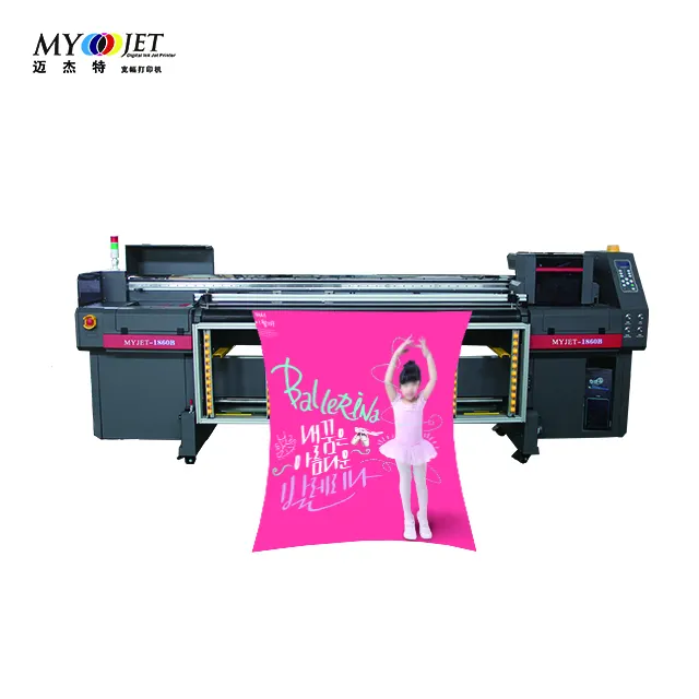 I3200 정밀 G5/G6 이노베이션 월 및 롤 우수성 공장에서 직접 MYJET 1.8m UV 하이브리드 잉크젯 프린터
