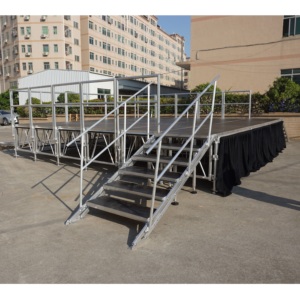 Escenario de eventos de altura ajustable, escenario modular de aluminio para bodas - Product Image 1