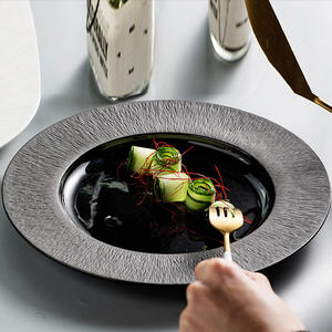 Platos de cena de porcelana blanca plana ecológica plato de cerámica a granel <span class=keywords><strong>barato</strong></span> al por mayor para bodas - Product Image 1