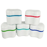 Boîte de prothèse dentaire en plastique avec logo personnalisé
