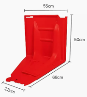 Barrera de Protección Contra Inundaciones en Forma de L, Diseño de Cuchilla Impermeable, Control de Inundaciones, Seguridad Vial