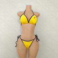 Sportieve stijl, bijpassende badkleding fabrikant, dames eco-vriendelijke bikini, op maat gemaakte logo bikini shorts, 3-delige set
