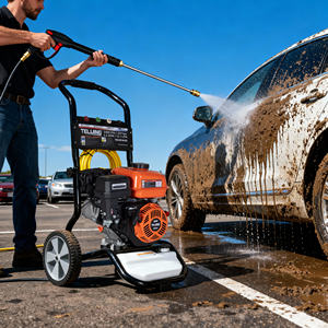 <span class=keywords><strong>Nettoyeur</strong></span> <span class=keywords><strong>haute</strong></span> <span class=keywords><strong>pression</strong></span> portable à essence TLJ, 3300 psi/227 bar, 7,5 CV, pour le nettoyage des terrains de football - Product Image 2