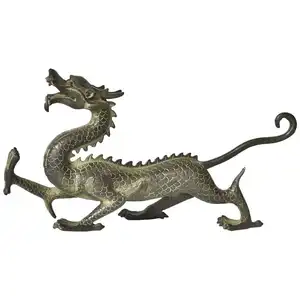 Hot Bán Đền Trang Trí Đồng Đúc Lớn Phương Đông Thánh Tượng Trung Quốc Bronze Dragon Điêu Khắc