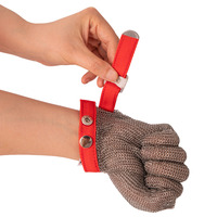 Vente flash - Gants résistants aux coupures - Gants en acier inoxydable avec grip antidérapant pour la manipulation du verre, la fabrication des métaux, les travaux lourds