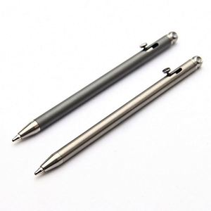 Mini stylos à bille métalliques en gros, en alliage de titane, pour signature professionnelle, avec logo personnalisé, idéaux pour les cadeaux d'événements d'entreprise - Product Image 2