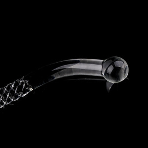 Kristal seks oyuncakları cam yapay penis kavisli değnek yetişkin Anal popo fiş kadınlar için büyük cam yapay penis vajina masaj değnek cam değnek - Product Image 4