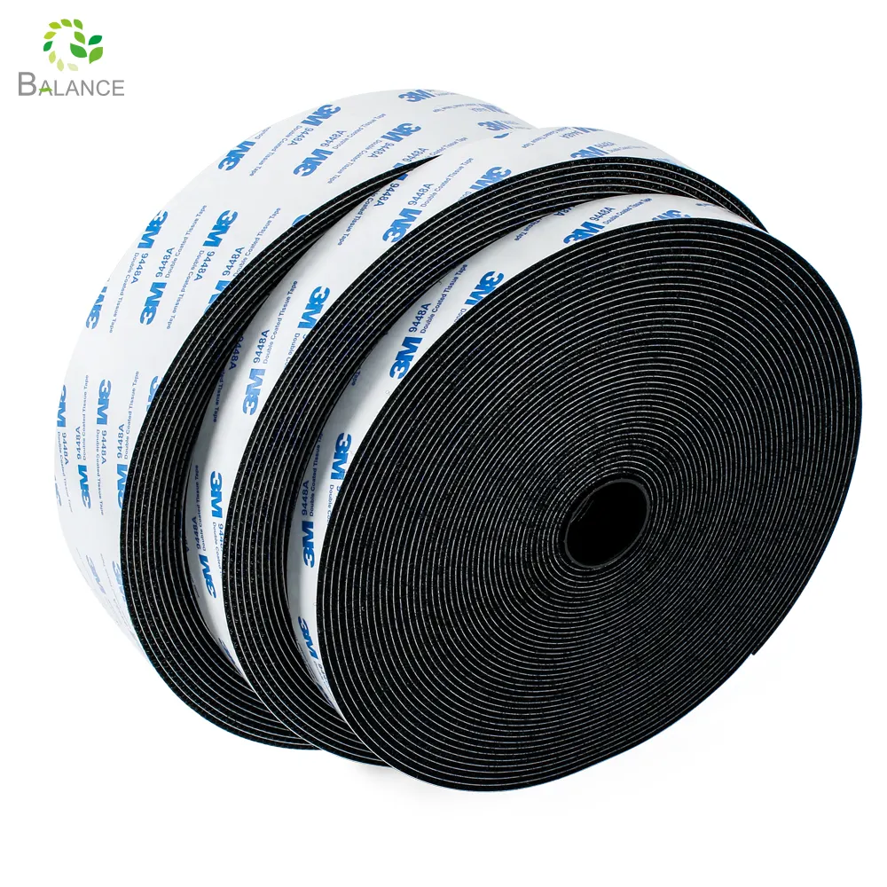 High Quality Self Sticky Hook and Loop Double Sided Tape Interlocking Tape Sewing Fasteners Industrial Hook and Loop Roll Tape