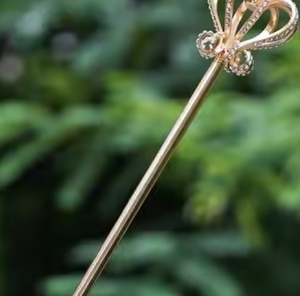 صولجان رائعة مطلية بالذهب بالجملة دعامة زفاف صولجان عصا جنية للتيجان أكسسوار وتيجان - Product Image 4