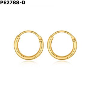 เอมี่ เอมี่ต่างหูห่วงสแตนเลส 2.0*8 ชุบเงินคลาสสิกของขวัญเครื่องประดับสตรีต่างหูแฟชั่น PE2788 - Product Image 2