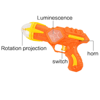 Pistolet à son électrique coloré à projection sonore en plastique et pistolet à billes éclaboussantes pour garçons certifié CCC, âges 2-13