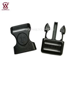 ダブルロックプラスチックバックル調整可能25mmウェビングサイドリリースバックルセンターロック湾曲POMバックルペット用襟ストラップ - Product Image 4