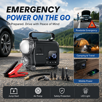 YUXU Pompe à air électrique pour voiture, gonfleur, alimentation de secours pour démarrage d'urgence, démarreur de batterie 2000A, courant de crête, sortie 100W