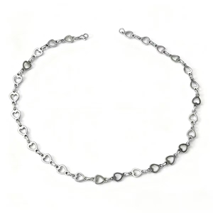 Collar de Cadena con Forma de Corazón de Acero Inoxidable, Diseño Personalizado de Hiphop, Collares Unisex de Moda, Joyería al por Mayor - Product Image 6