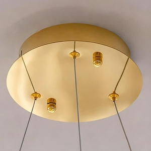 Lampadario Moderno in Cristallo di Lusso, Illuminazione <span class=keywords><strong>a</strong></span> Sospensione LED 6000K Dimmerabile, Corpo in Alluminio, 120W 220V per Soggiorno e Camera da Letto - Product Image 2