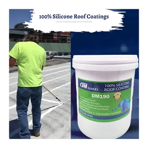 Профессиональное производство, гидроизоляционная краска 100% силиконовой резины, водонепроницаемое покрытие для крыши