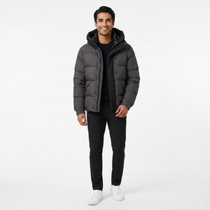 Hommes Épais Chaleur Prix Favorable Extérieur Puffer Vestes D'hiver Manteaux En Gros Décontracté Mode À Capuche Rembourré Doudoune - Product Image 1