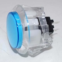 Interrupteur de bouton de jeu d'arcade durable et robuste Bouton de distributeur automatique en plastique transparent Garantie 1 an Langue anglaise