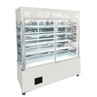Vitrine Réfrigérée LED 3 Niveaux pour Pâtisseries et Cafés, Température Unique, Capacité 200L-900L, Contrôle de Température 0-10°C