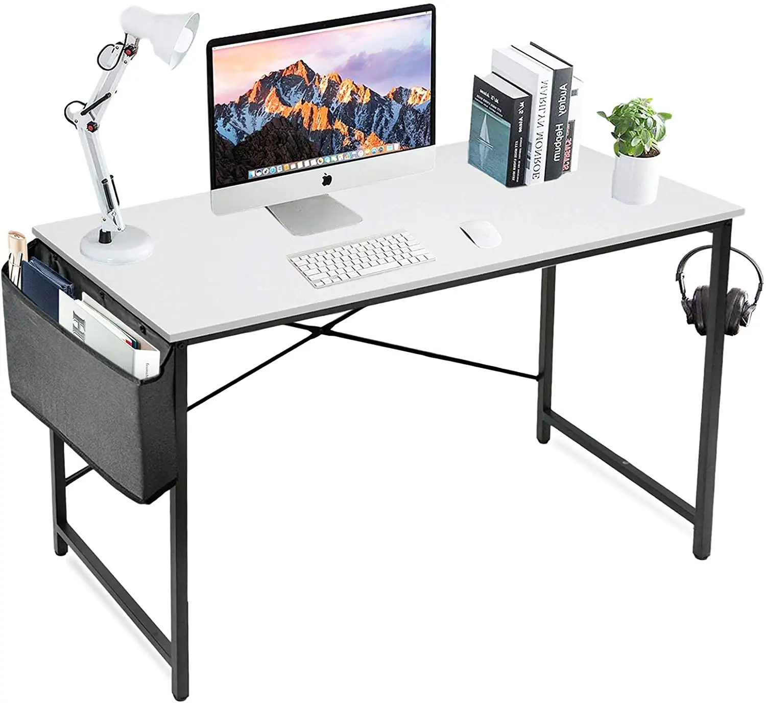 Kleine Computer Bureau Witte Schrijven Tafel Home Office Kleine Ruimtes Moderne Student Studie Werk Des Wit Zwart