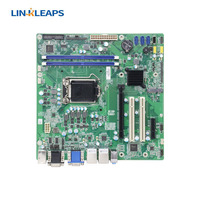Carte mère industrielle Linkleaps LGA1151 H110 prenant en charge les processeurs Intel Core I9 I7 I5 de 6e à 9e génération, 2 PCIe, 2 PCI, 6 COM, 10 ou 14 COM en option