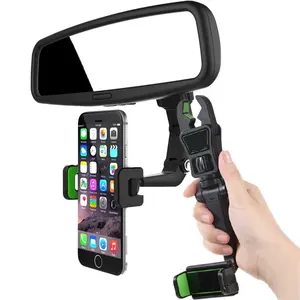 2022 multifuncional Carro Motocicleta Espelho Desktop Phone Holder, 360 Retrovisor Espelho Retrovisor Do Carro Suporte de Montagem Titular