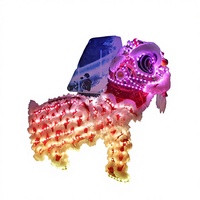 Costume de danse du lion LED contrôlé par DMX en couleur pleine pour les événements de salle de bal et les festivals avec taille personnalisée